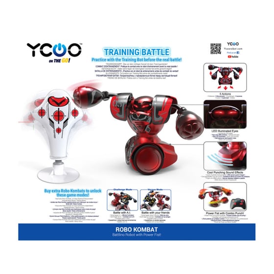Silverlit Ycoo Robo Kombat Τηλεκατευθυνόμενο Ρομπότ Μαχητής Συσκευασία Προπόνησης - (7530-88054) image 6