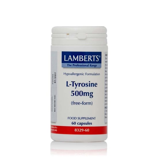 Αμινοξύ Lamberts L-tyrosine 500mg - 60 κάψουλες image 0