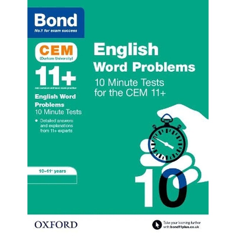 Bond 11+: CEM English Word Problems 10 Minute Tests: Ready for the 2024 exam