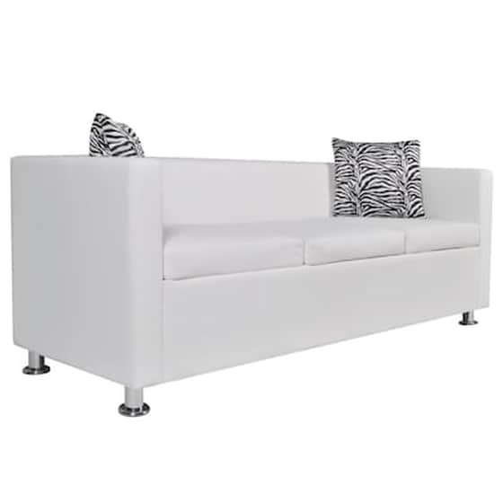 Τριθέσιος Καναπές VidaXL 170x62.5cm - Λευκό image 2