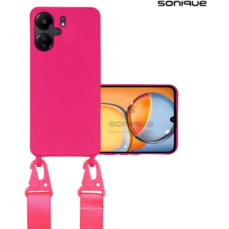 Θήκη Xiaomi Redmi 13C 4G - Sonique Carryhang Με Strap - Ροζ SONIQUE
