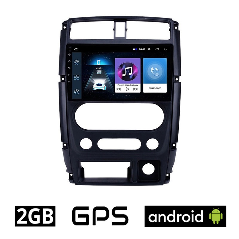 Ηχοσύστημα ΟΕΜ με Οθόνη Αφής 9 Android, GPS, Wi-Fi, Bluetooth - 2GB/16GB για SUZUKI JIMNY (2005 - 2019) - Μαύρο