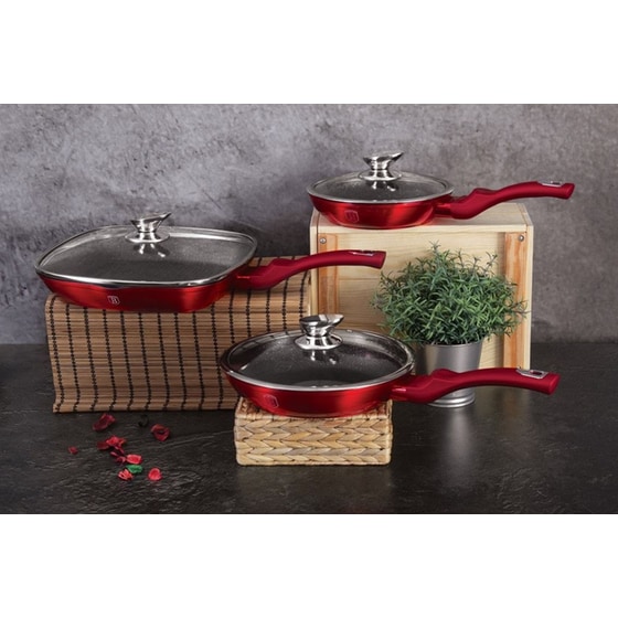 Σετ Τηγάνια BERLINGER HAUS BH-6189 6 τμχ Κόκκινο image 1