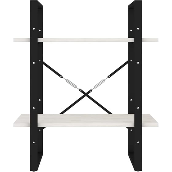 Βιβλιοθήκη VidaXL από Μέταλλο 60x30x70 cm - Λευκό image 3