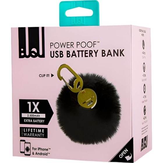 Powerbank BuQu Poof 2500mAh - Μαύρο image 1