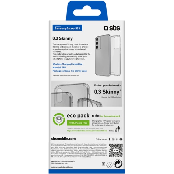 Θήκη Samsung Galaxy S23 - Sbs Skinny Cover - Transparent image 2