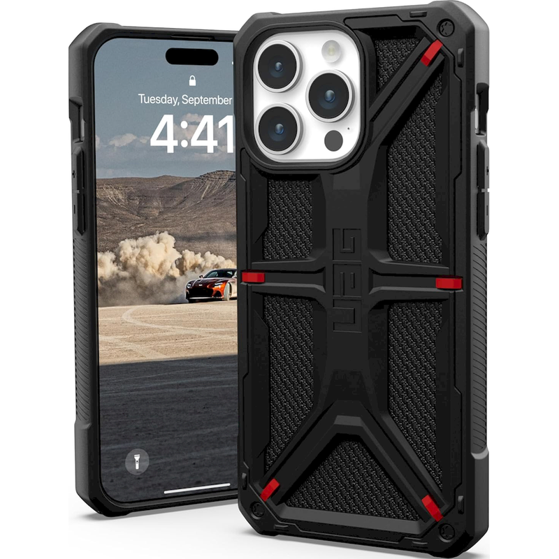 Θήκη Apple iPhone 15 Pro Max - UAG Monarch - Kevlar Black