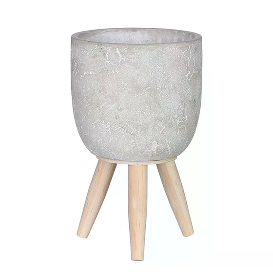 Κασπώ με Βάση Edelman Τσιμεντένιο Jimmy Φ14x22.5 cm - Γκρι image 0