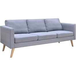 Τριθέσιος Καναπές VidaXL 168x70cm - Ανοιχτό Γκρι
