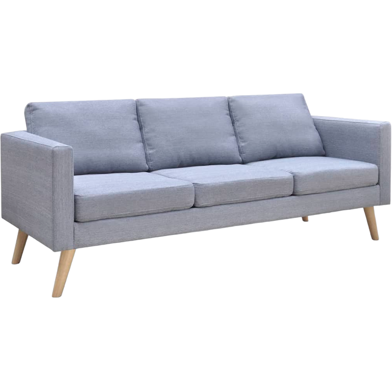 Τριθέσιος Καναπές VidaXL 168x70cm - Ανοιχτό Γκρι
