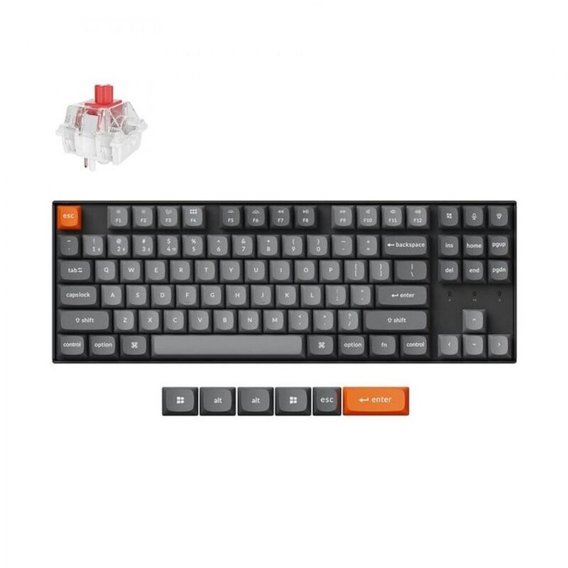 KEYCHRON Keychron Q5H-M1 Custom Hall Effect Keyboard Gaming Ασύρματο Πληκτρολόγιο με Purple Switch 96% (EN)