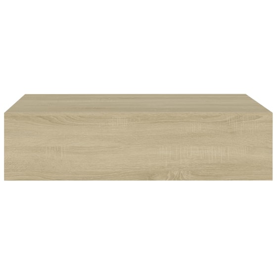Ράφια Τοίχου VidaXL με Συρτάρια από MDF 40x23.5 cm 2 Τμχ - Δρυς image 3