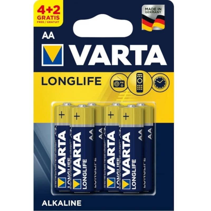 VARTA Varta Αλκαλικές Μπαταρίες LR06 AA 1.5V 6τμχ