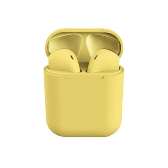 Ασύρματα Ακουστικά Bluetooth Με Βάση Φόρτισης I12 Tws Χρώματος Κίτρινο Spm I12-yellow image 0