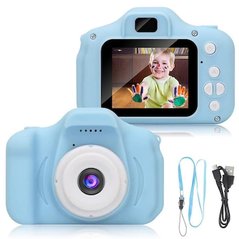 OEM Μίνι Ψηφιακή Παιδική Φωτογραφική Μηχανή - Κάμερα Hd Γαλάζια