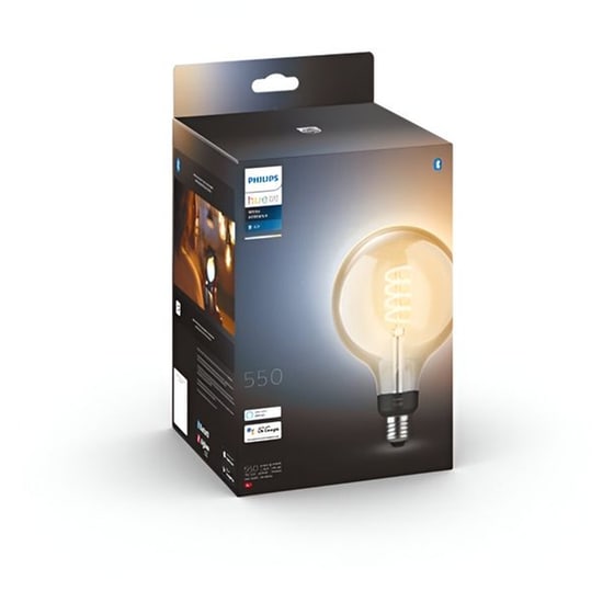 Έξυπνη Λάμπα Philips Hue Filament Globe 7W G125 E27 - Λευκό image 3