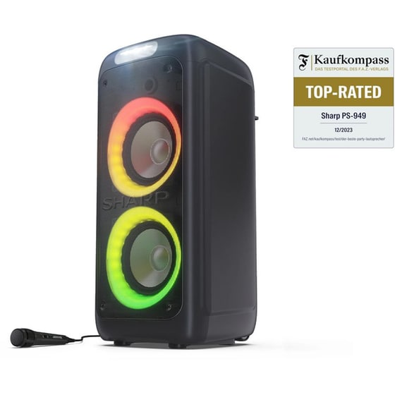 Party Speaker Sharp PS949 132W Karaoke - Μαύρο image 0