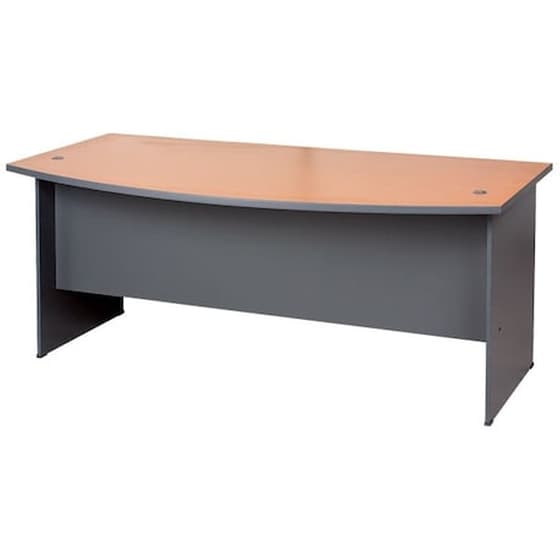 Γραφείο Επαγγελματικό Welhome από Μελαμίνη 180x90cm - Κερασί/Γκρι image 0