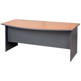 Γραφείο Επαγγελματικό Welhome από Μελαμίνη 180x90cm - Κερασί/Γκρι