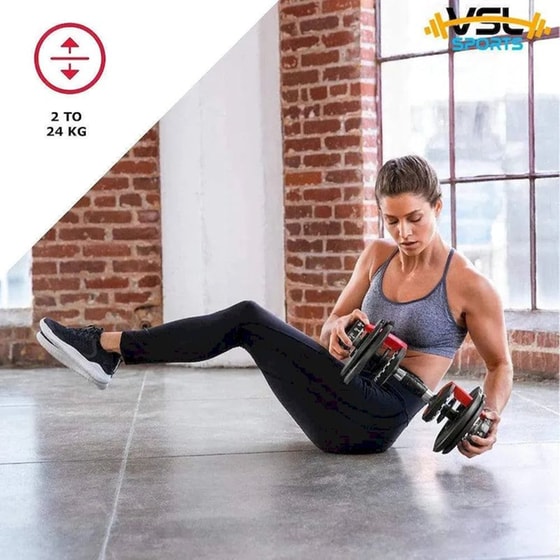 Αλτήρας VSL Sports VSL140067 Ρυθμιζόμενος με Δίσκους 2 - 24kg & Βάση image 12