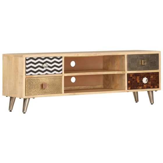 Έπιπλο Τηλεόρασης VidaXL από Ξύλο 120x30x40cm - Πολύχρωμο image 11