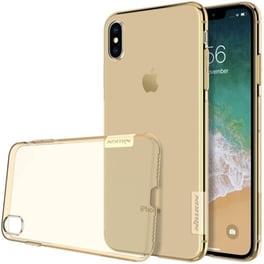 Θήκη Apple iPhone XS Max - Nillkin Nature Σιλικόνη - Διάφανο/Χρυσό