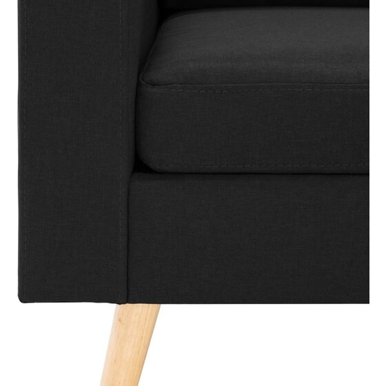 Τριθέσιος Καναπές Vidaxl 184x76cm - Μαύρος image 5