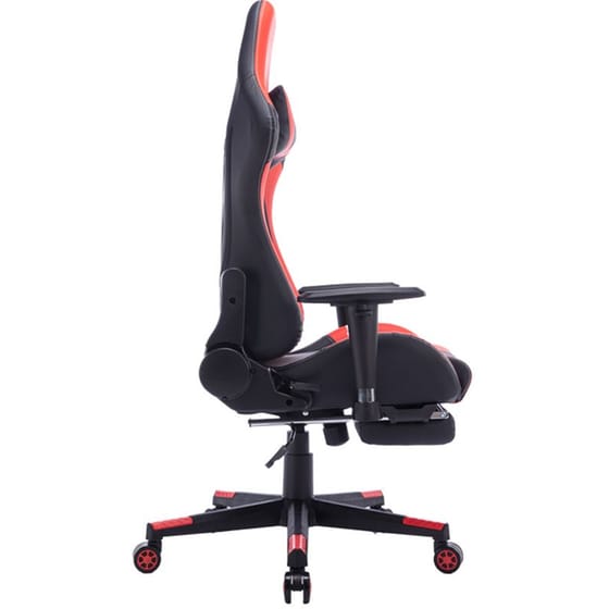 Καρέκλα Γραφείου Gaming Zeldo Pakoworld Pu Μαύρο-κόκκινο 66x56x135εκ – 232-000011 image 5