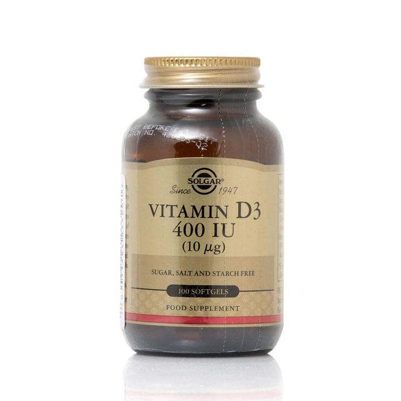 Solgar Vitamin D3 400IU 10μg - 100 κάψουλες