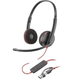 Ενσύρματα Ακουστικά με Μικρόφωνο Poly Blackwire 3200 Series - Μαύρο