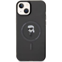 Θήκη Apple iPhone 15 Plus - Karl Lagerfeld MagSafe Ringstand Case IML Ikonik - Black