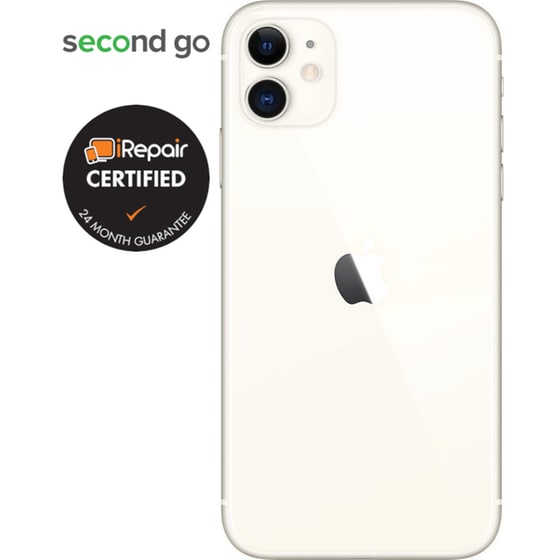Μεταχειρισμένο Apple iPhone 11 64GB White second go Certified by iRepair image 1