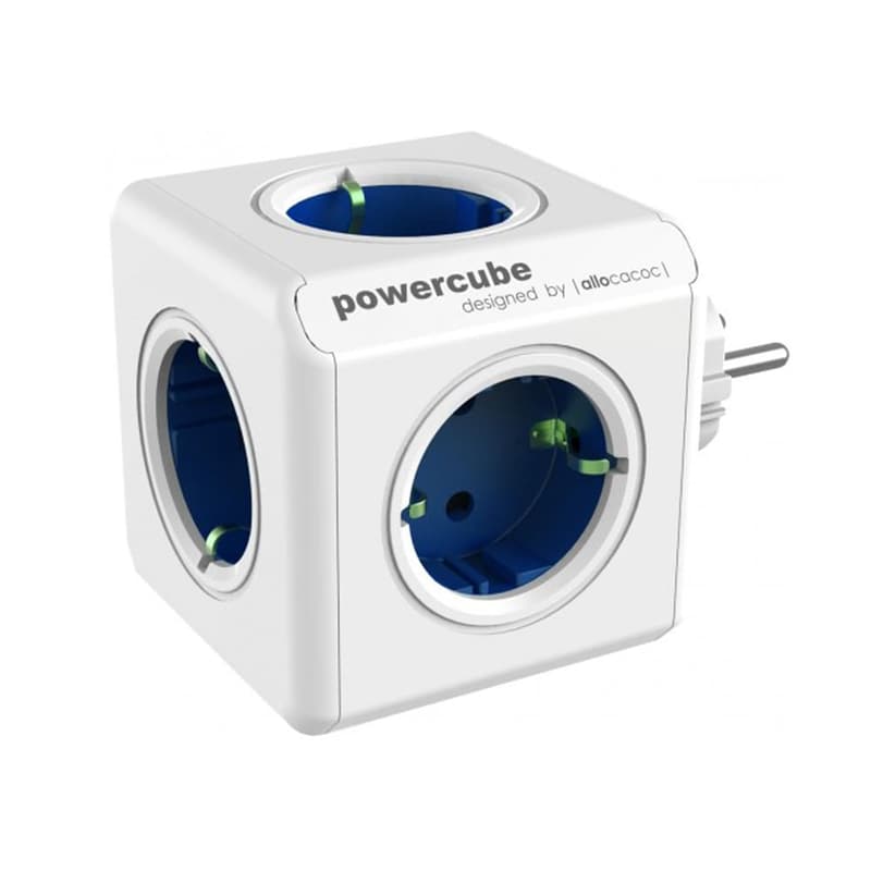 Ταφ Allocacoc Powercube Original 5 Θέσεων - Λευκό/Μπλε