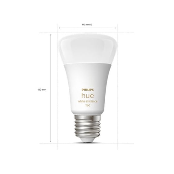 Έξυπνη Λάμπα Philips Hue E27 - Λευκό image 2