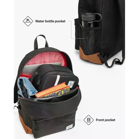 Τσάντα Πλάτης Herschel Heritage Black Saddle Brown image 4