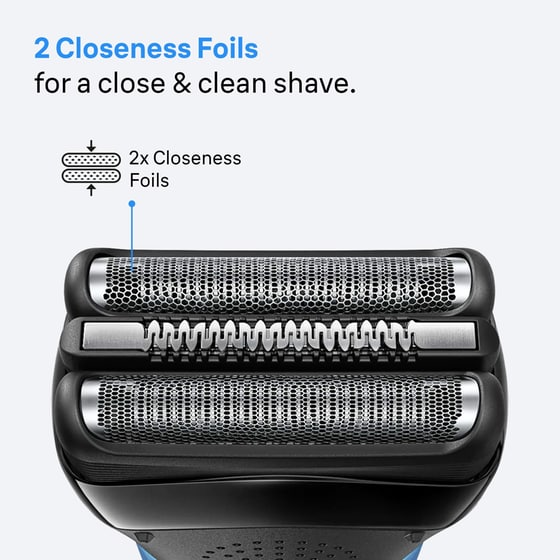 BRAUN 310BT/BLU Ξυριστική Μηχανή Επαναφορτιζόμενη Μαύρο -Μπλε image 5