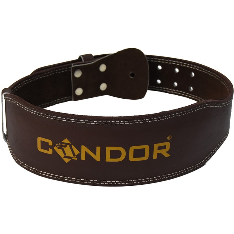 Ζώνη Άρσης Βαρών XLarge Δερμάτινη με Μαξιλαράκι - Καφέ