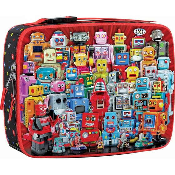 Παζλ Eurographics με Lunch Bag Robots (100 Κομμάτια) image 1