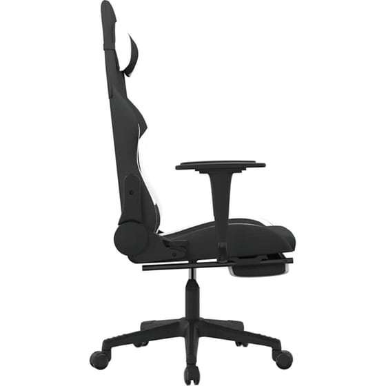 Καρέκλα Gaming VIDAXL 345508 με Υποπόδιο - Μαύρο image 1