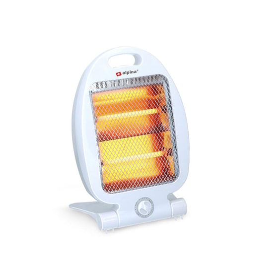 Ηλεκτρική Σόμπα Αλογόνου 800w Με Αυτόματη Περιστροφή Και 2 Επίπεδα Θερμότητας, 23x17x35 Cm, Alpina image 1