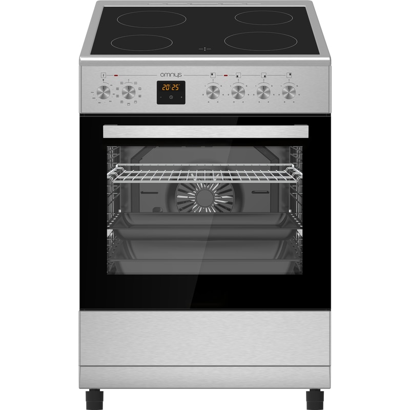OMNYS EC6809DPIN 80 Lt Inox Ηλεκτρική Κουζίνα Κεραμική