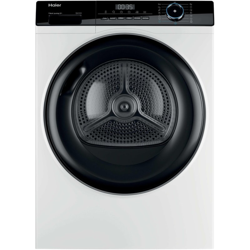HAIER HD80-A2939S 8 kg με Αντλία Θερμότητας Λευκό Στεγνωτήριο Ρούχων