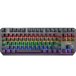Trust GXT 834 Callaz Gaming Μηχανικό Ενσύρματο Tenkeyless Πληκτρολόγιο με Outemu Red διακόπτες και RGB (US)