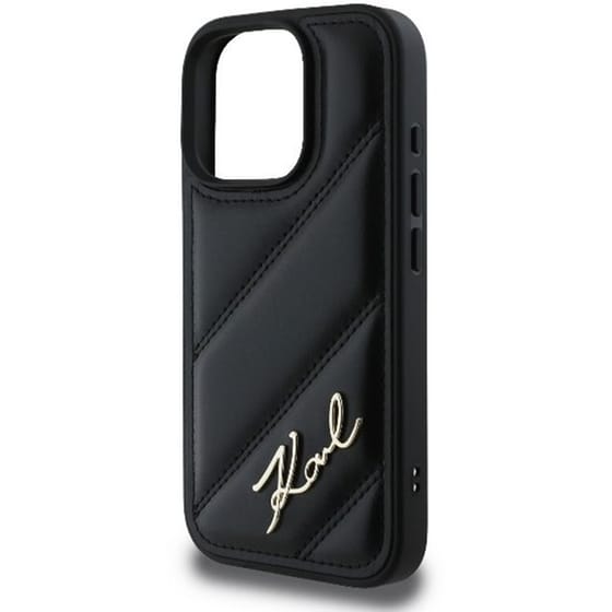 Θήκη Apple iphone 16 Pro Max - Karl Lagerfeld Quilted Signature - Μαύρο image 4