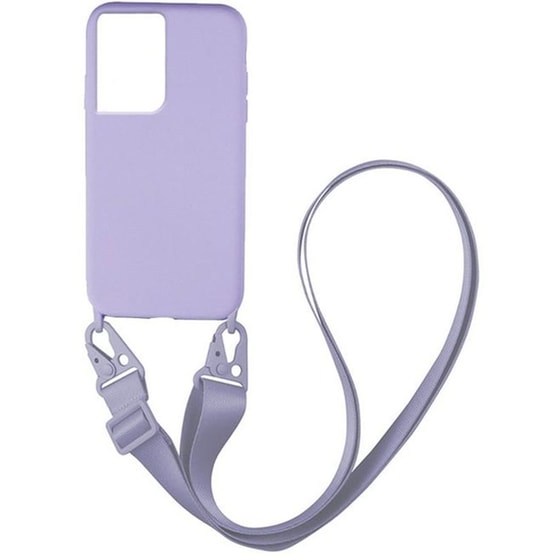 Θήκη Samsung Galaxy S21 Ultra - Sonique Carryhang Liquid Silicone Strap - Λιλά image 0