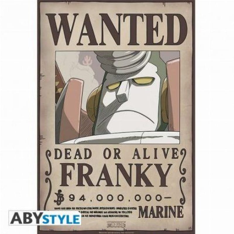 ABYSTYLE Αφίσα One Piece Wanted Franky Κάθετη 52x38 cm