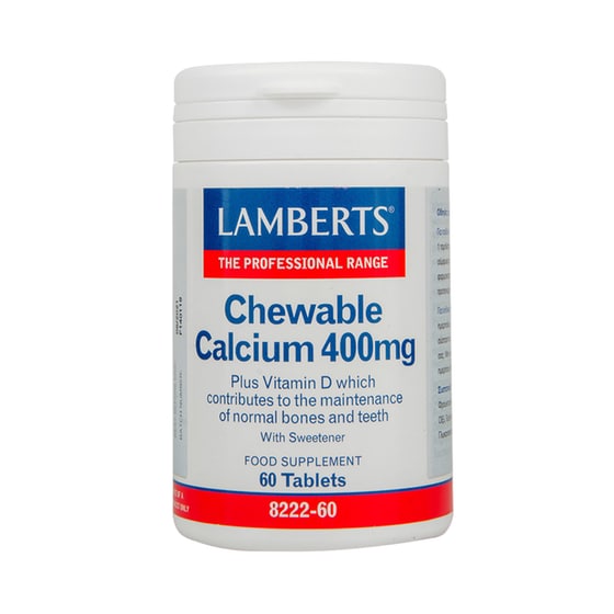 Μέταλλα Lamberts Chewable Calcium 400mg - 60 ταμπλέτες image 0