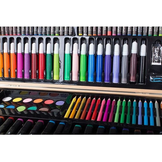 Σετ Ζωγραφικής Aria&nbsp;Trade Ξύλινη&nbsp;Βαλίτσα (188 Τεμάχια) image 7