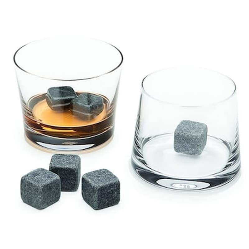 Σετ Επαναχρησιμοποιούμενα Παγάκια Whisky Stones 9 Τμχ – Ανθρακί