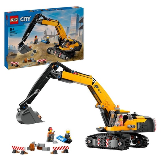 LEGO® City Yellow Construction Excavator (60420) image 11